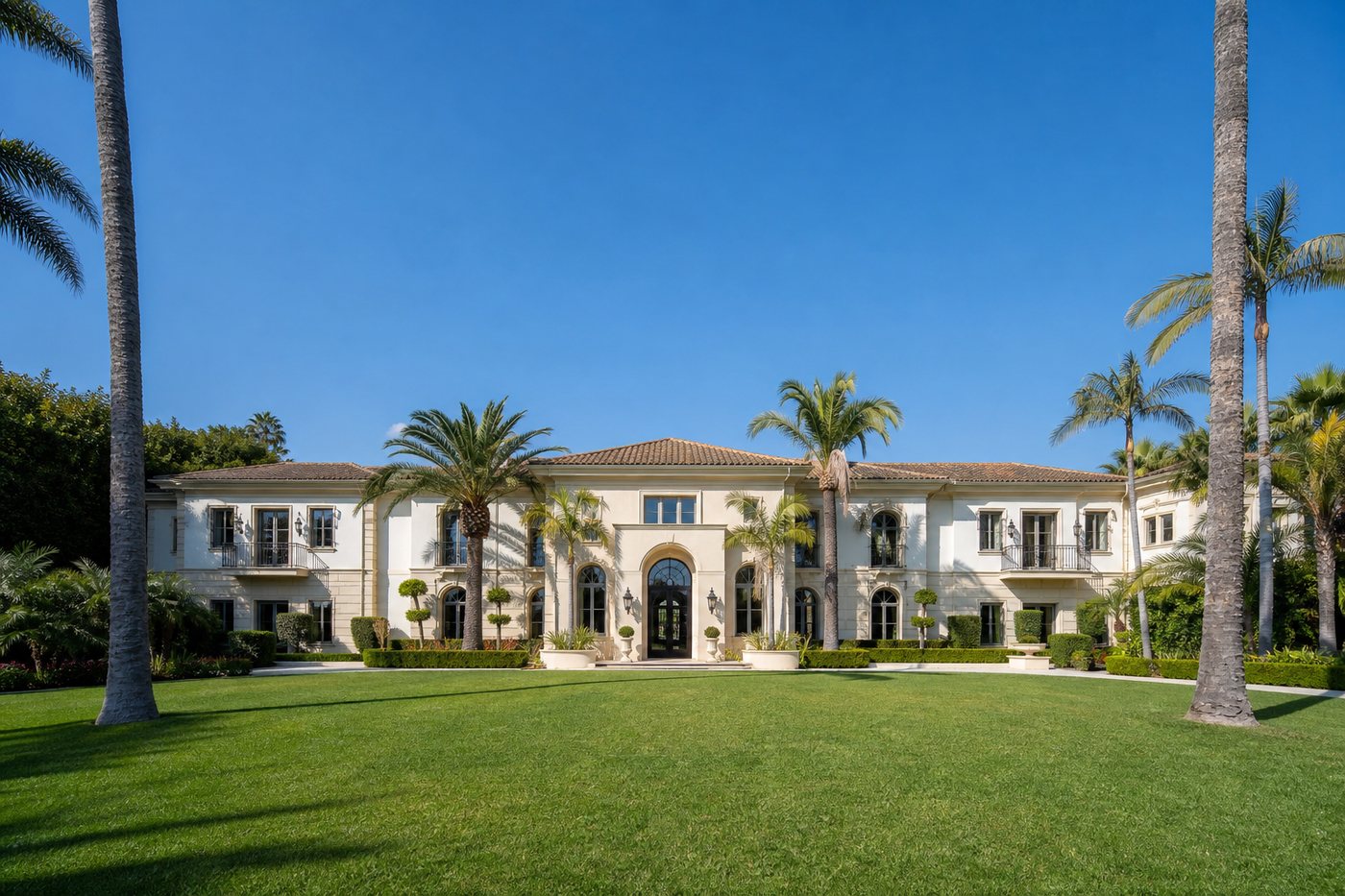 AI-generated concept image of a Beverly Hills, California residential street