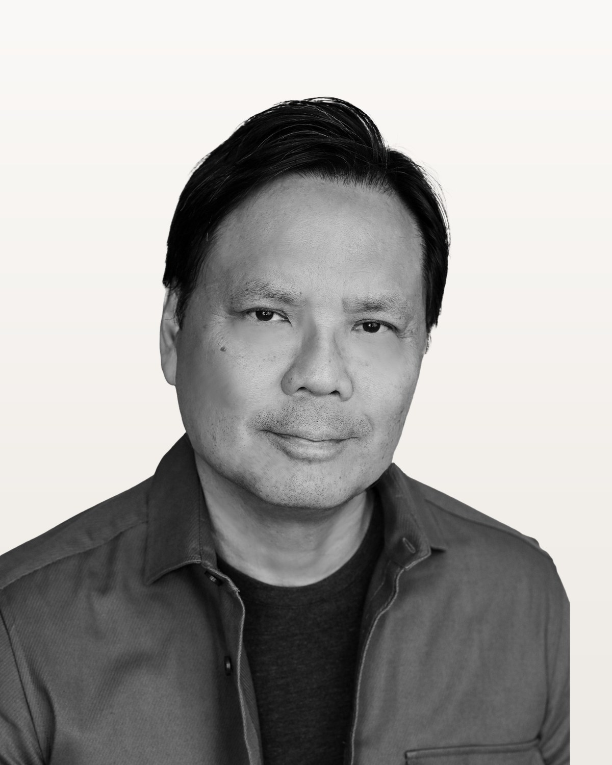 Black and white portrait photograph of Jeff Wong, REALTOR with Westside Estate Agency
